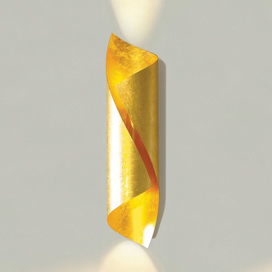 Designer-vägglampa Hué med bladguld