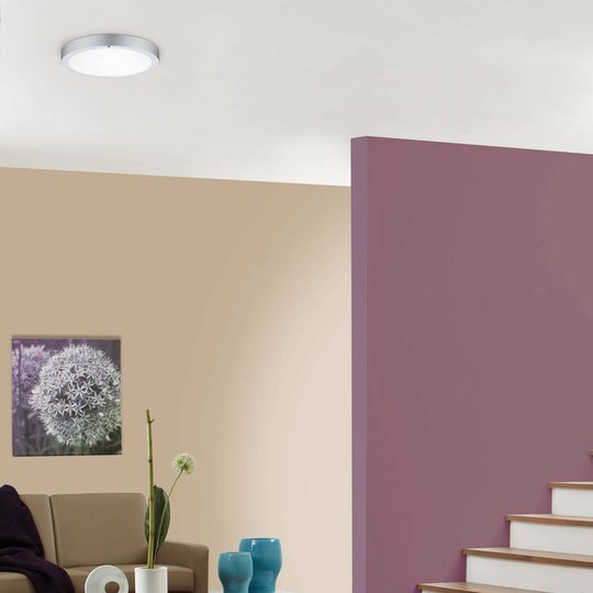 Paulmann Lunar LED-panel, ca, Ø 30 cm, krom
