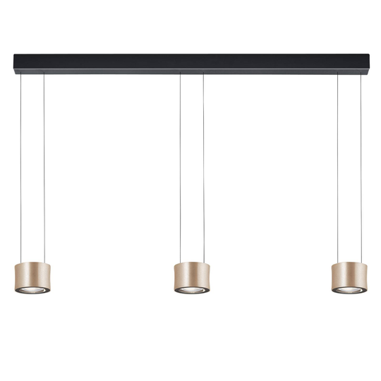 BANKAMP Impulse pendellampa 3 lampor roséguld