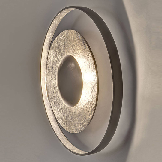 Vägglampa Satellite Ø 40 cm svart silver