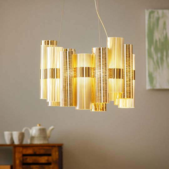 Slamp La Lollo M LED-hänglampa, guld