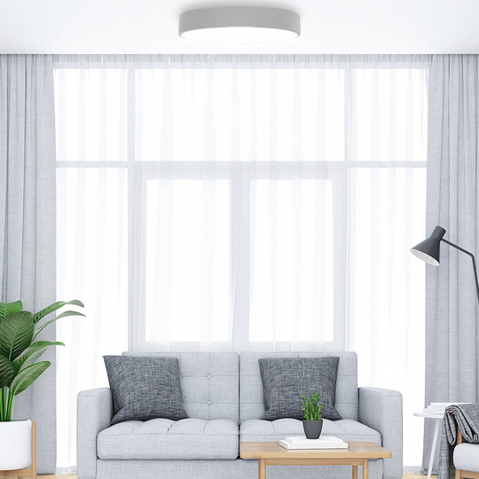 Taklampa Cleo 600, Ø 60 cm grå