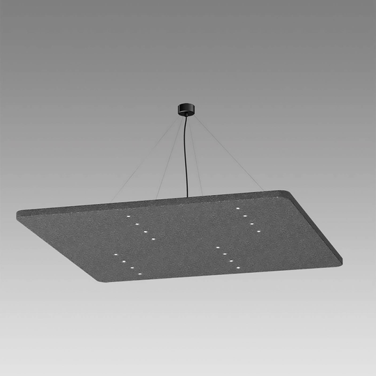 LEDWORKS Sono-LED Square 16 pendel 940 38° grå