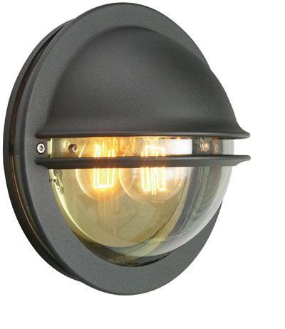 Berlin vägglampa rök (Svart)