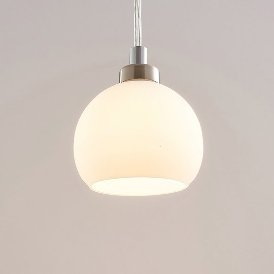 LED-pendellampa Kimi för 1-fas-skena, nickel