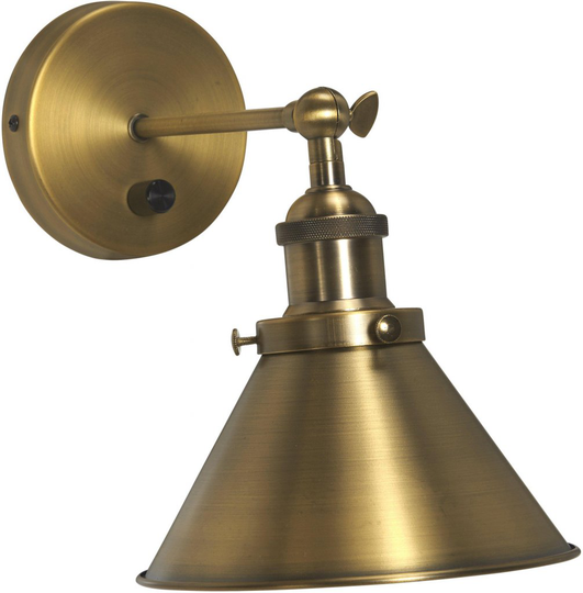 Vägglampa Anton (Antikmässing)