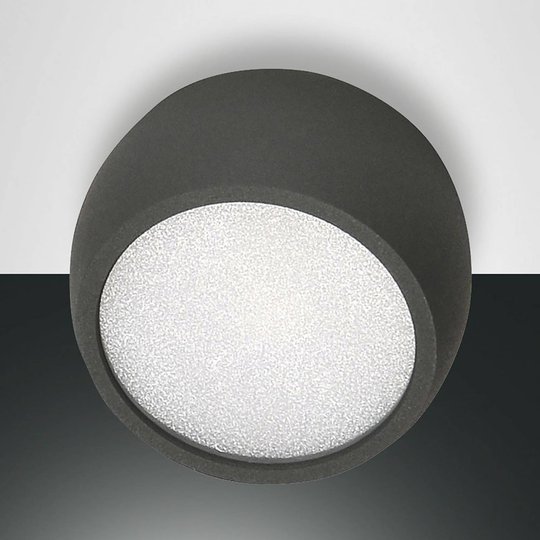 Rund LED-downlight Vasto, antracit