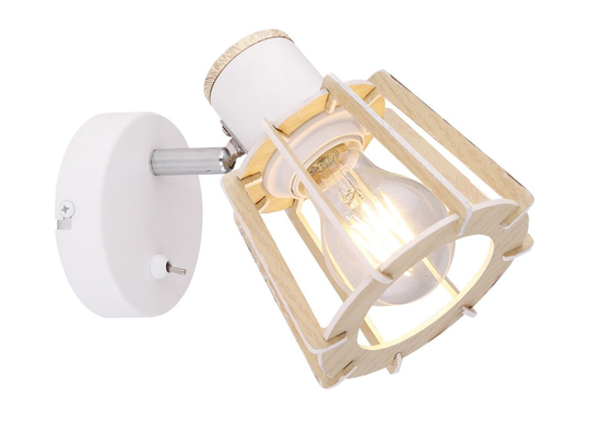 Blaha vägglampa (Vit)