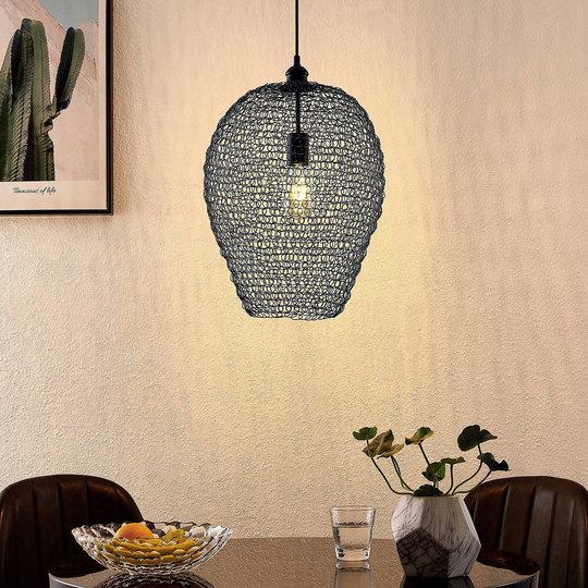 Lindby Benja pendellampa, 1 lampa, svart