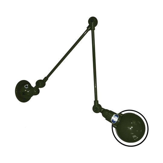 Jieldé Signal SI331 vägglampa 2-faldig arm oliv