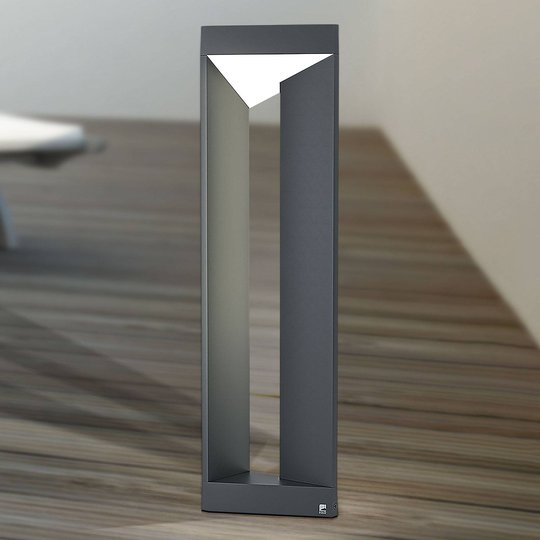 LED-sockellampa Nembro IP54 av aluminiumgjutning