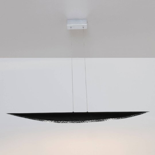 LED-hänglampa Chiasso, svart/silver