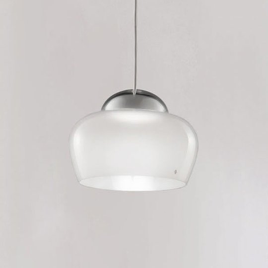 LED-hänglampa Cristallina vit
