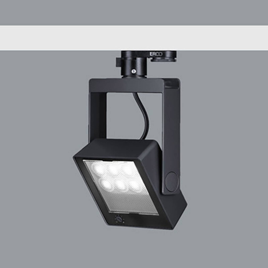 ERCO Logotec 230V spot 12W wallwash 940 black