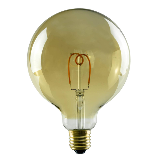 SEGULA LED-globlampa E27 3,2W G125 1 900 K guld