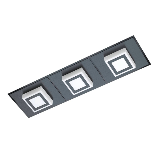 Masiano 1 Led Tak/Vägglampa 3L (Svart)