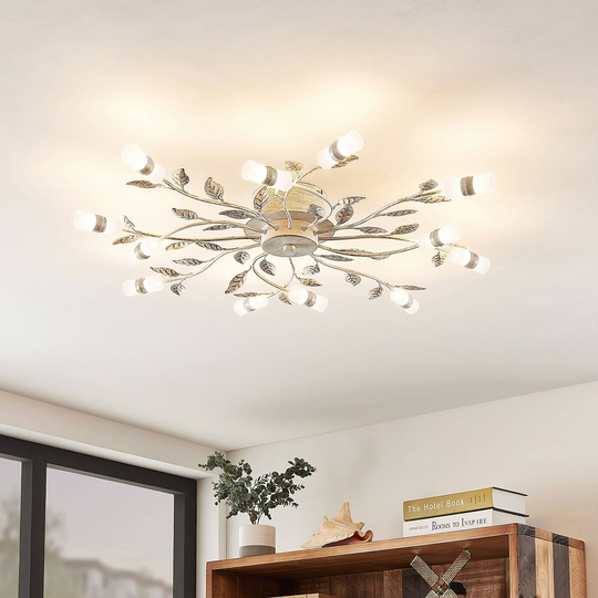 Lindby Bolonia LED-taklampa, vit