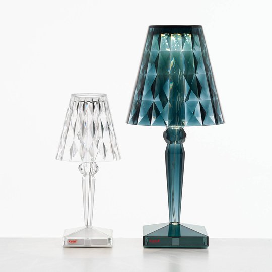 Kartell Big Battery - bordslampa IP54, ljusblå