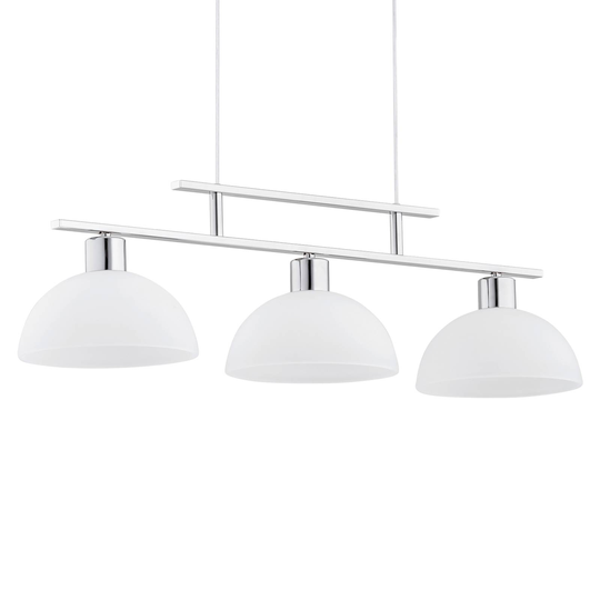 Pendellampa Etiuda, 3 lampor, silver