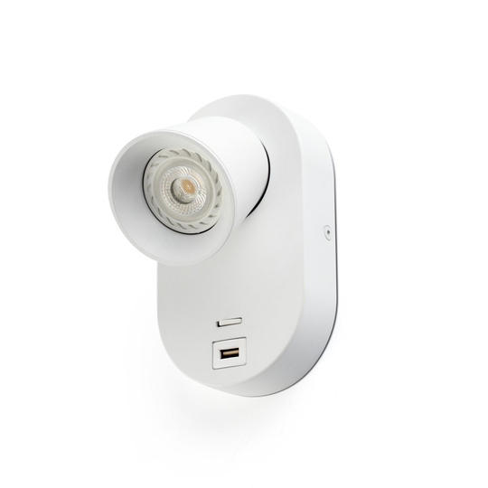 Corb vägglampa (Vit)