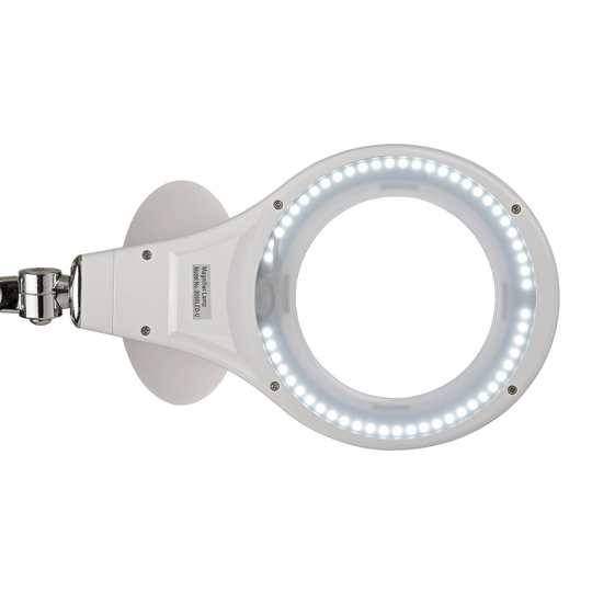 LED-klämlampa MAULmakro, vit