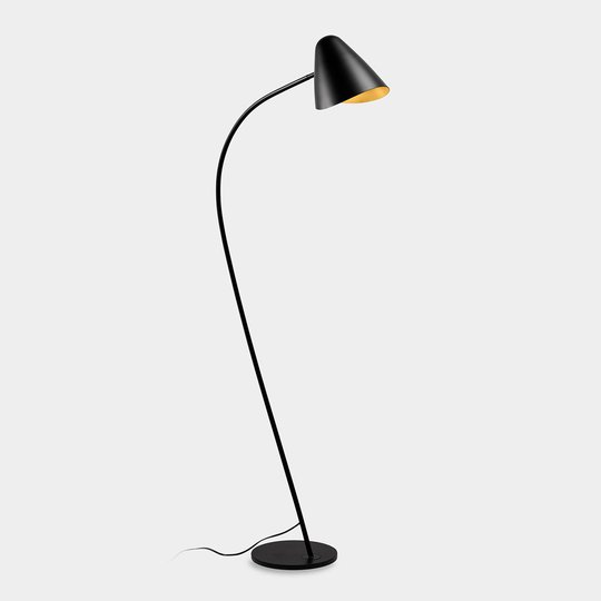 LEDS-C4 Organisk golvlampa, svängbart huvud
