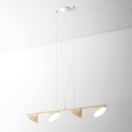 Axolight Orchid LED-hänglampa, 4 lampor sand