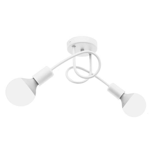 Taklampa Oxford med 2 lampor vit