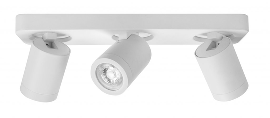 Oliver 3-spot rak (IP44) (Vit)