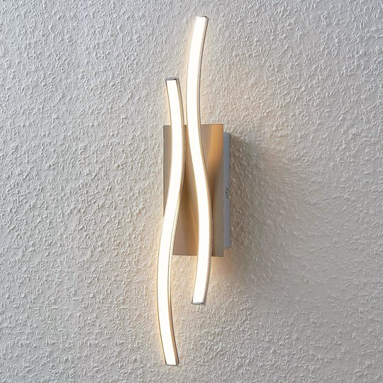 LED-vägglampa Safia i vågform