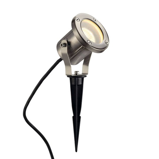SLV Nautilus 10 markspettspotlight, rund, stål