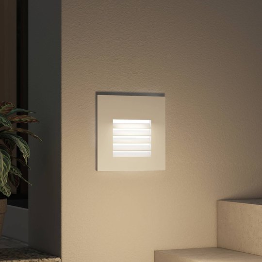 Arcchio Makio LED-inbyggnadslampa, silver