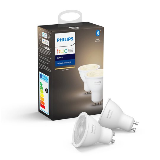 Philips Hue White 5,2 W GU10 LED-lampa, 2-pack