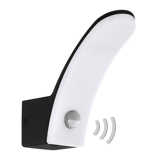 LED-utomhusvägglampa Fiumicino med sensor