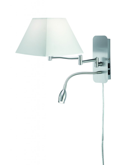 Hotel vägglampa. läslampa + LED