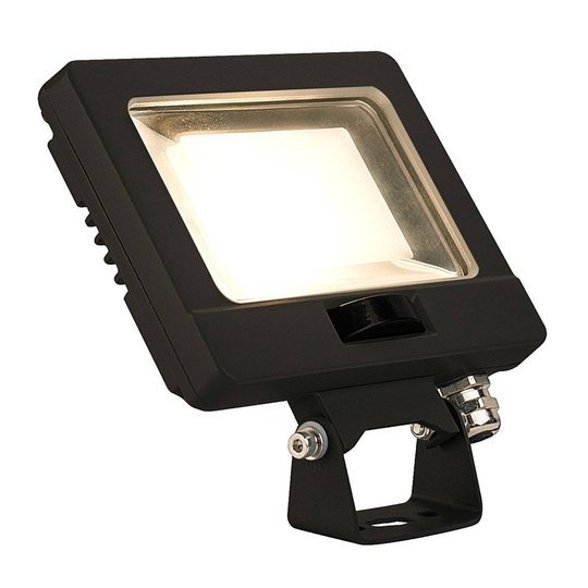 SLV Spoodi sensor utomhus spotlampa svart 13,5 cm