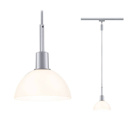 Paulmann URail Pendel Sarrasani krom matt/opal