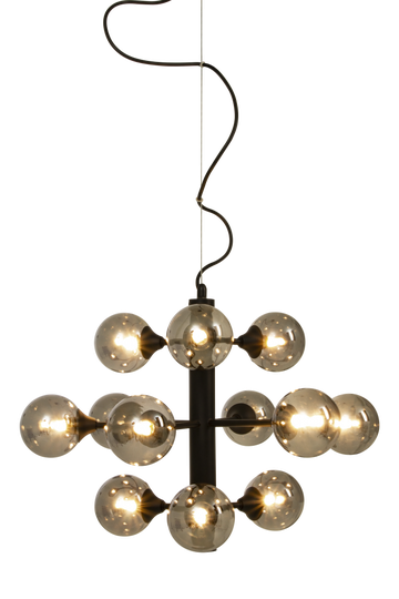 Cosmos taklampa 12-arm (Svart)