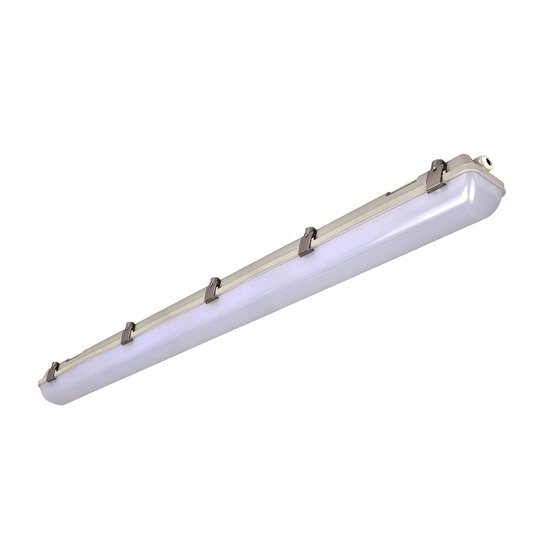 LED-våtrumslampa 659, grå, 126 cm, 25 W