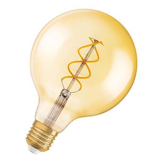 OSRAM LED-lampa E27 5W 2 000 K Vintage Globe guld