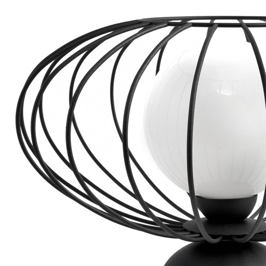 Bordslampa Kronos med svart burskärm