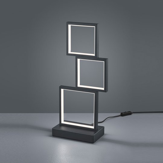 LED-bordslampa Sorrento, svart matt
