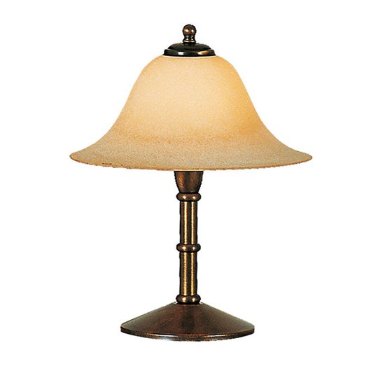 Menzel Anno 1900 bordslampa Scavo rökglasskärm