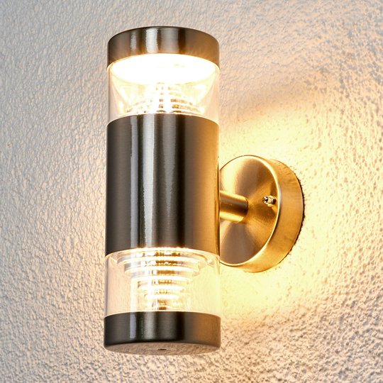 LED-ytterväggslampan Lanea med 2 ljuskällor