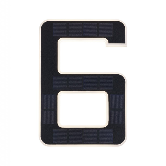 Solar Husnummer 6 IP44 (Svart)