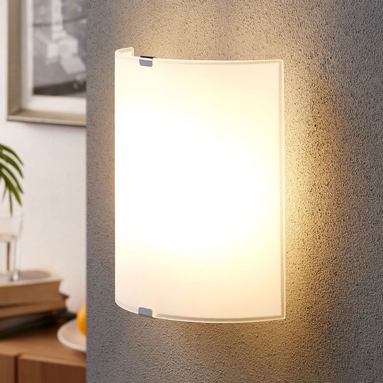 Enkel glasvägglampa Phil