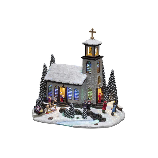 Fiberoptisk kyrka (Flerfärgad)