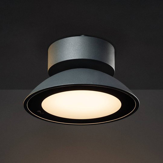 SLV Malu LED-utomhustaklampa, rund, antracit