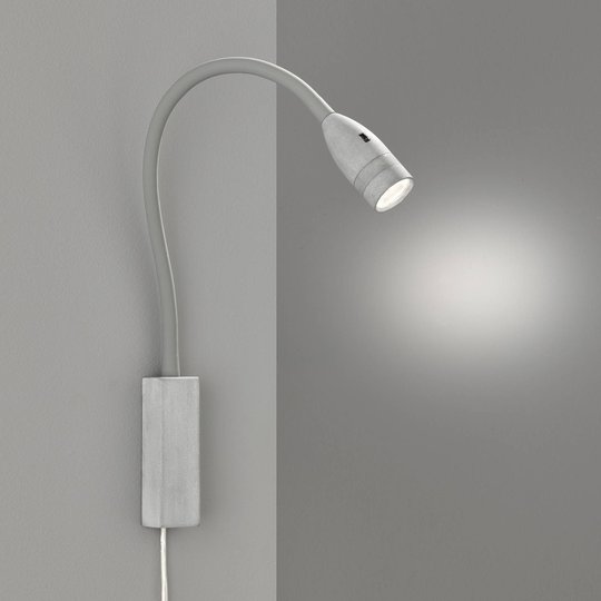 LED-vägglampa Sten med geststyrning, grå