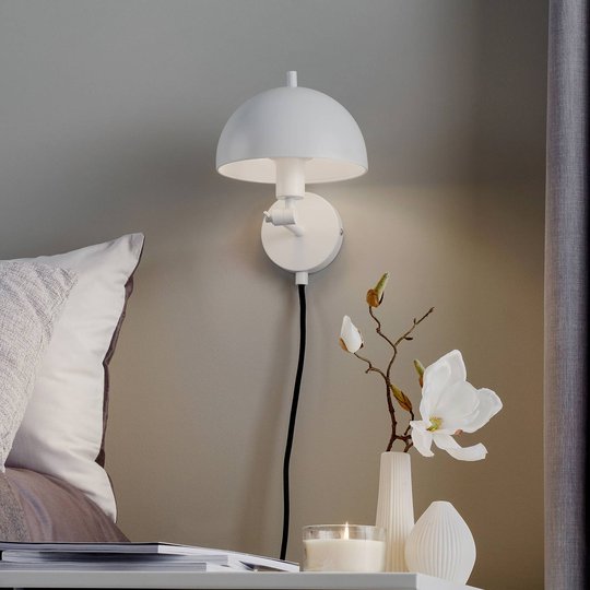 Schöner Wohnen Kia vägglampa vit, lutbar